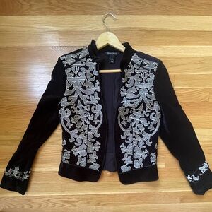White House Black Market Velvet Blazer